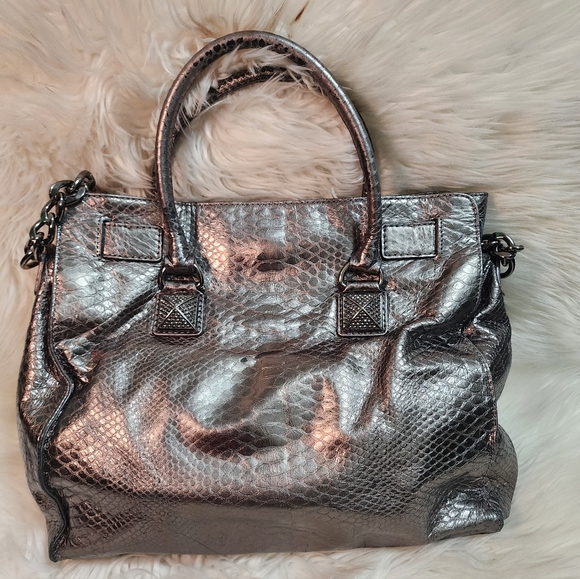 Michael Kors Snake Skin Hamilton Bag - Picture 2 of 5